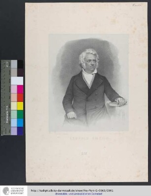Leopold Gmelin / Gezeichnet v. J. Woelfjle