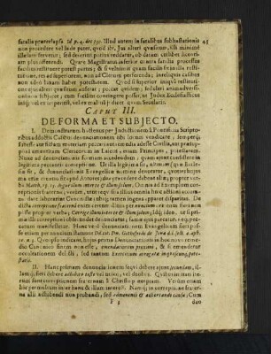 Caput III. De Forma Et Subjecto.
