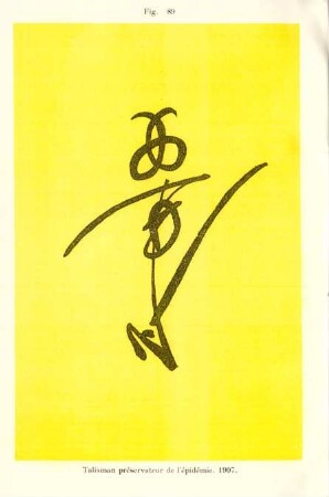 Fig. 89. Talisman préservateur de l'épidémie. 1907