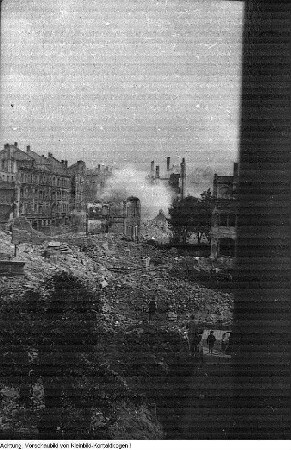 Dresden, Neustadt. Sprengungen im Hechtviertel, 1946/47