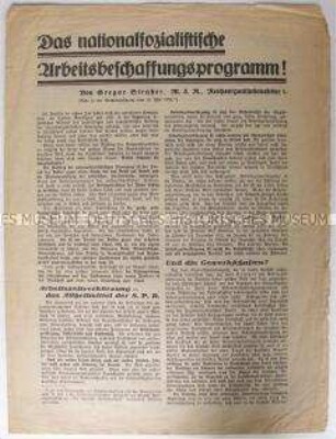 Sonderdruck der "Kommunistischen Arbeiter-Zeitung" mit einem Aufruf zum verstärkten Klassenkampf