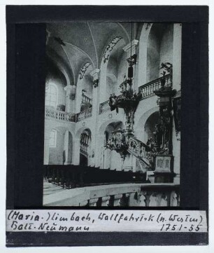 Eltmann, Wallfahrtskirche Maria Limbach : Innenansicht, Blick nach NW
