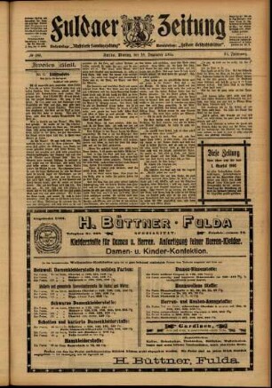 Zweite Ausgabe vom Montag, den 18. Dezember 1905.
