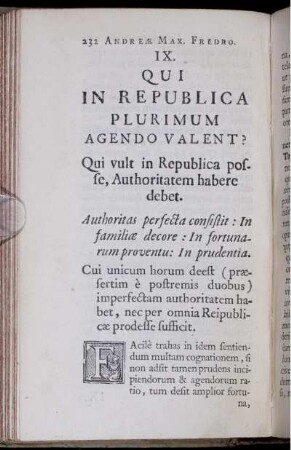 IX. Qui In Republica Plurimum Agendo Valent?