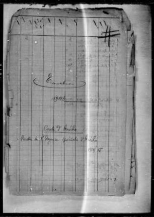 Einnahmebuch des Bezirksamtes Anecho