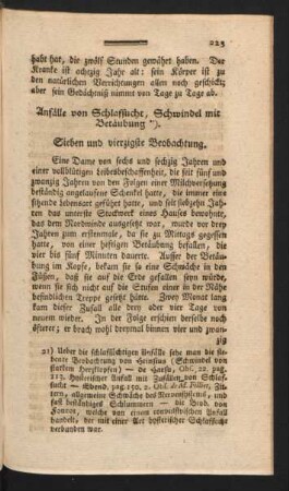 Anfälle von Schlafsucht, Schwindel mit Betäubung.