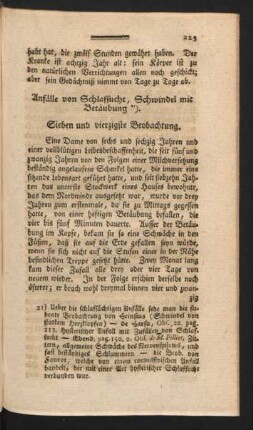 Anfälle von Schlafsucht, Schwindel mit Betäubung.