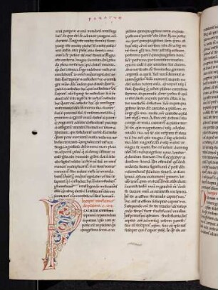 Zierinitale (de psalmo 107): P(salmum centisimum septimum)