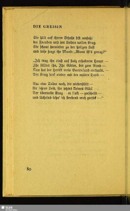 Die Greisin