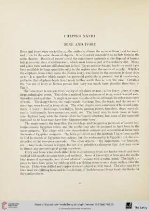 Chapter XXVIII: Bone and Ivory
