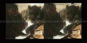 Landschaft und Schlucht am Lendner Wasserfall
