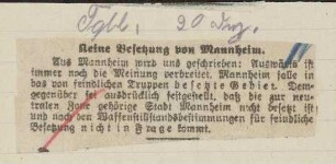 Neutrale Zone, Besetzung weiterer deutscher Gebiete durch die Siegermächte