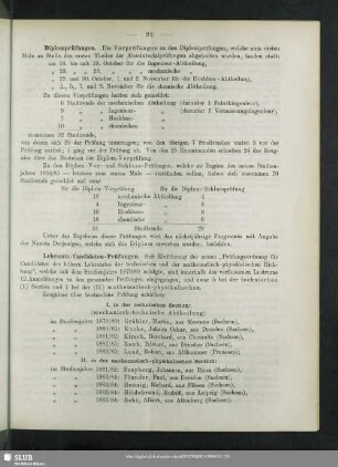 Diplomprüfungen