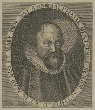 Bildnis des Balthasar Mentzerus Senior