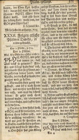 XXXII. Folgen etliche Psalmen Davids, in reime gebracht