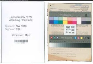 Entnazifizierung Max Kroehnert , geb. 01.02.1907 (Viehhaendler)