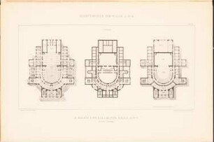 Sammelmappe hervorragender Konkurrenzentwürfe, Stadttheater für Halle/Saale, H. 9, Berlin 1885: Projekt I, Grundrisse