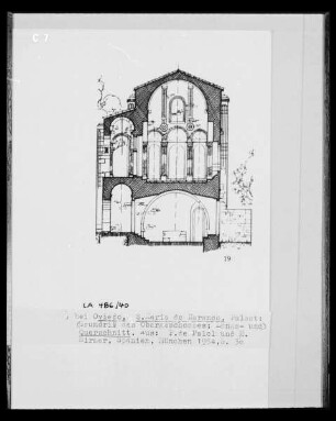 Santa Maria del Naranco in Oviedo: Querschnitt