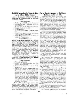 Von der Generalversammlung der Magdeburger Sterbekasse am 14. Sept. 1901