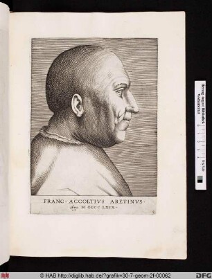 Franc Accoltuis Aretinus.