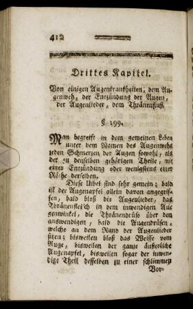 Drittes Kapitel. Von einigen Augenkrankheiten ... - Das fünfte Kapitel. Von dem Steckfluß.