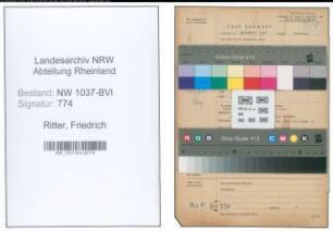 Entnazifizierung Friedrich Ritter , geb. 23.09.1886 (Kaufm.Angestellter)