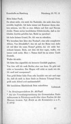Kunsthalle zu Hamburg Nürnberg, 23. VI. 13