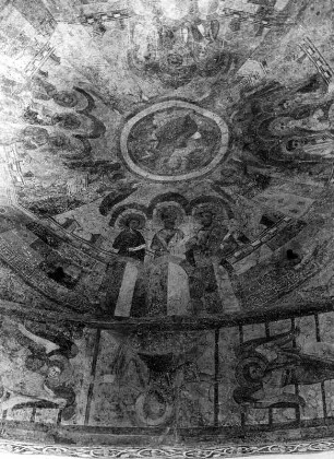 Das Himmlische Jerusalem : Das Himmlische Jerusalem. Fresko (um 1265-1270). Matrei in Osttirol-Ganz, Filialkirche Sankt Nikolaus, Oberchor, Georgskapelle