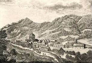 Ansicht des ehemaligen fürstlichen Stifts St. Blasien auf dem Schwarzwald