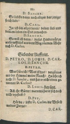 Siebender Aufftritt.