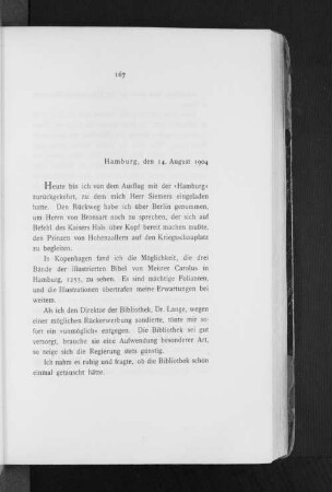 Hamburg, den 14. August 1904