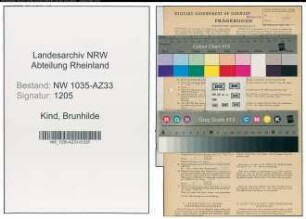 Entnazifizierung Brunhilde Kind , geb. 14.12.1921 (Kaufmaennische Angestellte)