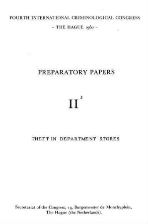 Theft in department stores