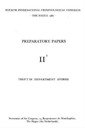 Theft in department stores