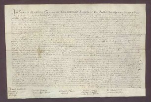 Instrumentum cautionis des Franz Anton von Dalberg.