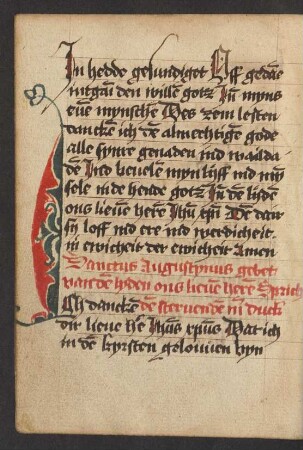 Gebet des heiligen Augustinus