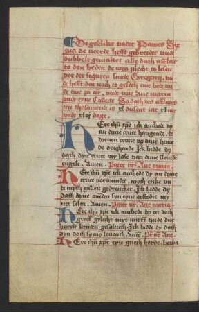 Passionsgebet von Papst Gregorius, mit Ablass von Papst Sixtus IV.