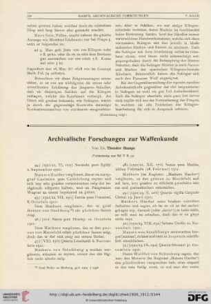 5: Archivalische Forschungen zur Waffenkunde, [7]