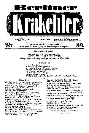 No 33.: No 33, 25.Oktober 1848