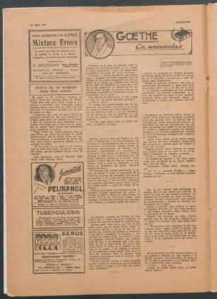 Goethe : En anécdotas