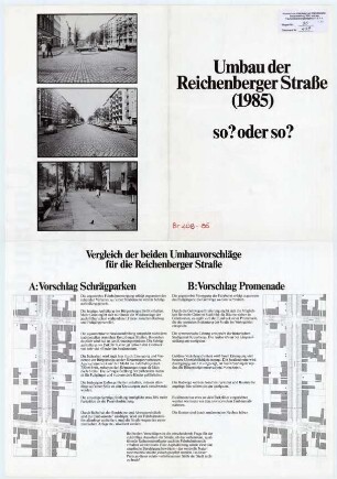 Informations-Faltblatt: Umbau der Reichenberger Straße