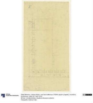 Umbau Wohn- und Geschäftshaus STERN, Agram (Zagreb), Grundriss, Ecklösung I