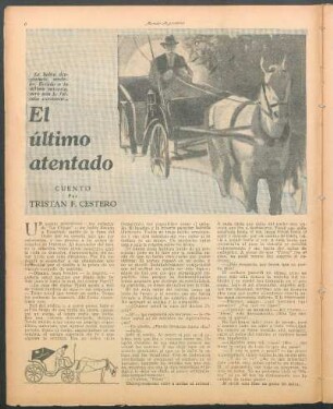 El último atentado : Cuento por Tristan F. Cestero