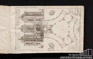 No.1 Plan et elevation de diverses Maisons de plaisance et de Campagne, et aussi au No.1 un Foit à la Chinoise. Grundriß und Profil unterschiedlichen Lustt- und Sommerhäusern, u. zwar zu No.1 mit einem Chinesischen Dach.