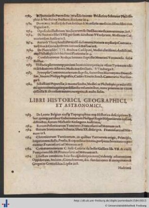 Libri Historici, Geographi Et Astronomici.