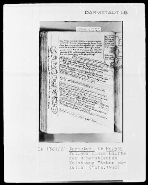 Sammelband aus Gladbach — Arbor prophetarum, Folio 56verso-57recto