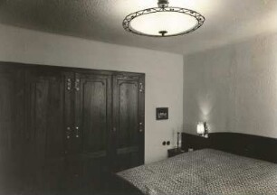 Westerzgebirge. Fichtelberg. Fichtelberghaus. Schlafraum von Doppelzimmer Nr. 7, im 1. Obergeschoß