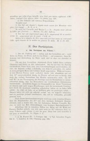 H. Das Participium.