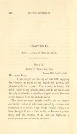 Chapter IX. April 1, 1850, to July 26, 1850