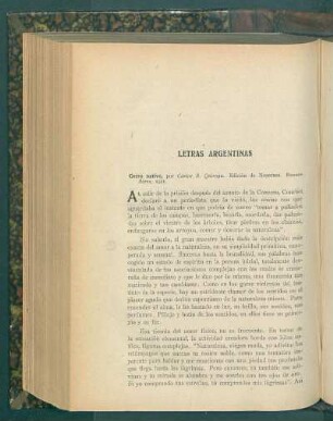 Letras argentinas